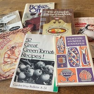 Bundle Vintage Cookbooks Recipe Books & Promotional Materials